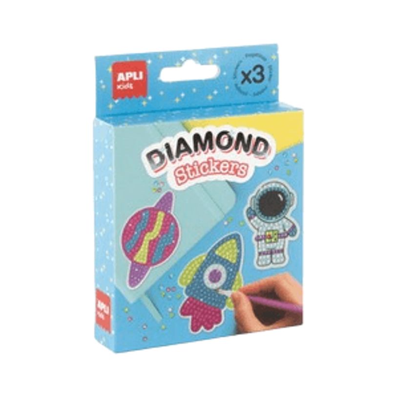 8410782205630-APLI Kids Magic Espace - Kit mosaïque diamant artisanal - Espace - 10,5 x 13,5 cm-P_405283218_1-0