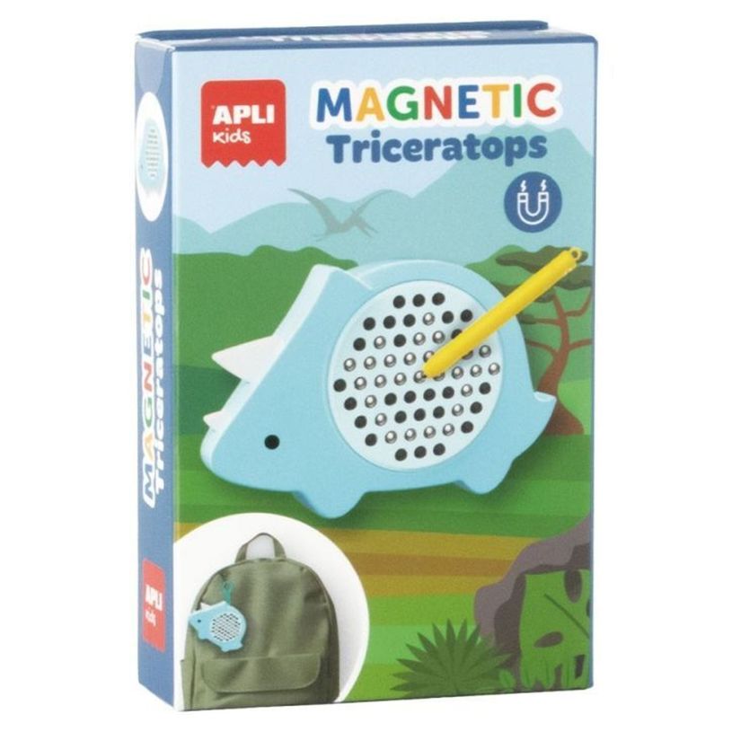 8410782203148-APLI Kids - Mini ardoise magnétique Tricératops - 7,5 × 11,5 cm - bleu clair-P_405283279_4-3