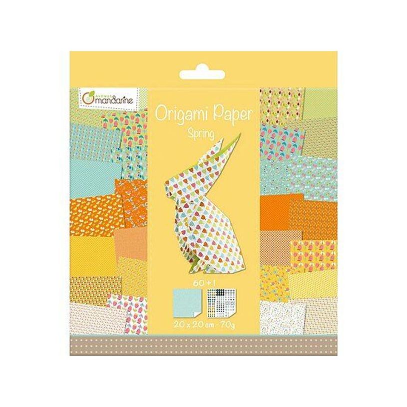3609510575052-Avenue Mandarine - Papier origami Printemps - 20 x 20 cm - 60 feuilles, 70 g-P_405283439_2-1