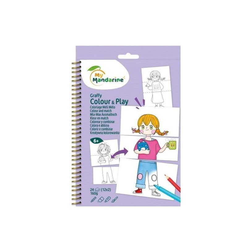 3609510521714-Avenue Mandarine Graffy - Carnet de coloriage - Mode - 24 feuilles 160 g-P_405283450_2-1
