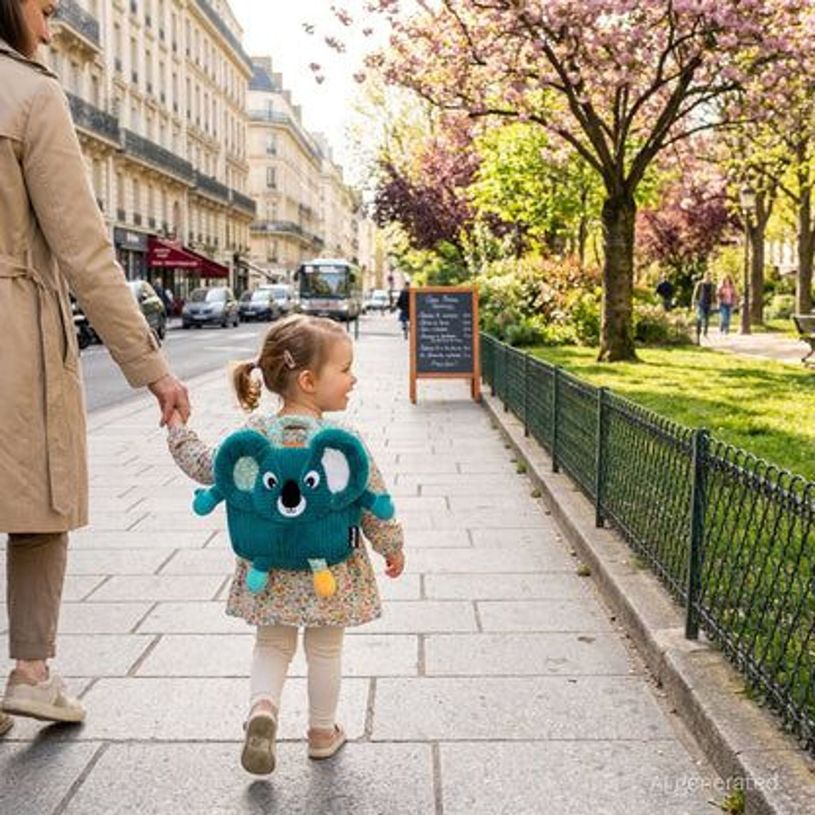 4895242703446-Les Déglingos Berlingos - Sac à dos enfant en velours côtelé - 1 compartiment - Bleu-v-P_405283474_2-1