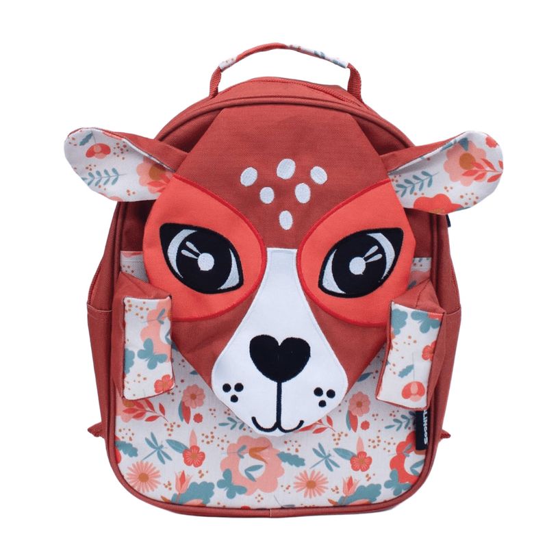 4897018368590-Les Déglingos Mélimélos - Sac à dos scolaire - 1 compartiment - 32 cm - Rouge-P_405283481_1-0