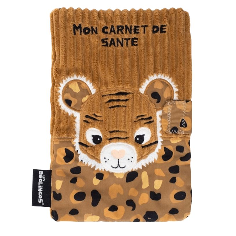 4897018366954-Les Déglingos Spéculos le tigre - Protège carnet de santé - Marron-P_405283482_1-0