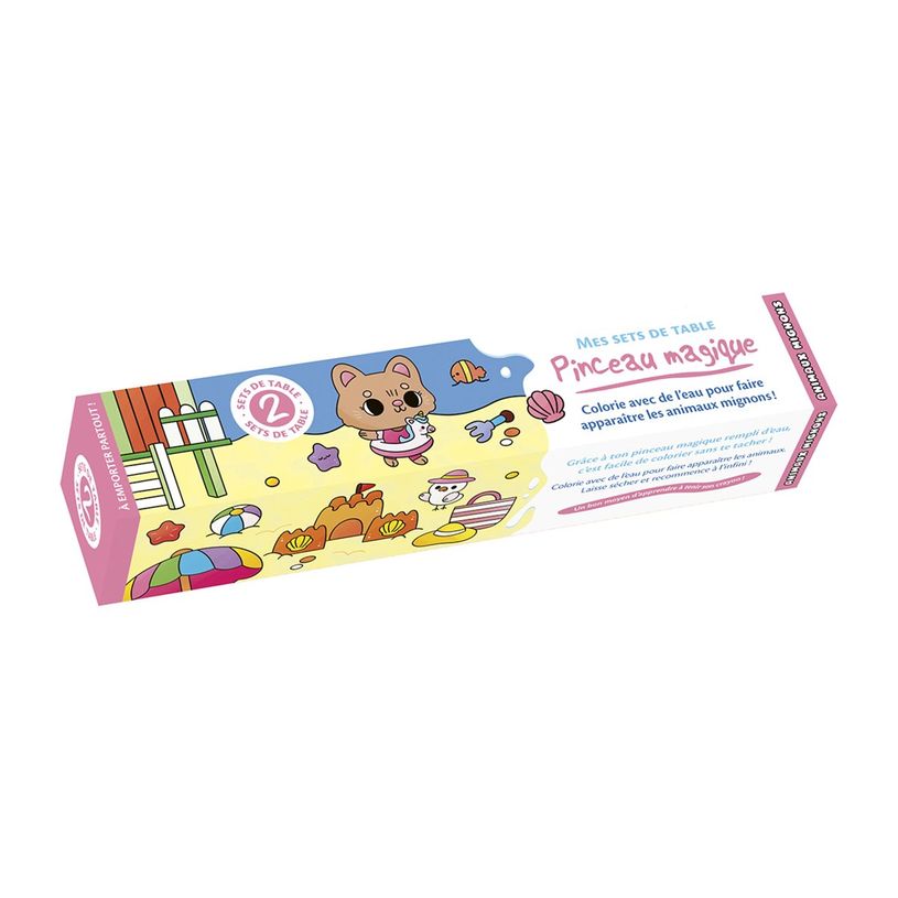 9782324039003-Mes sets de table pinceau magique - Animaux mignons - Pinceau magique - livre à colorier-P_405283532_5-3