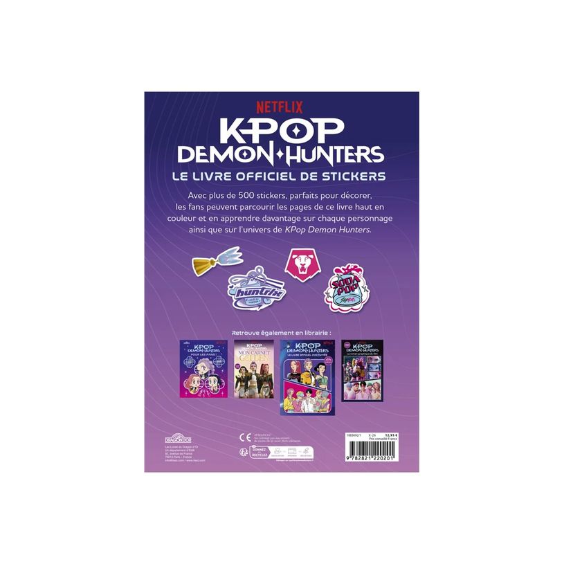 9782821220201-Le livre officiel de stickers - KPop Demon Hunters - par Netflix - livre d'activités-P_405283553_3-2
