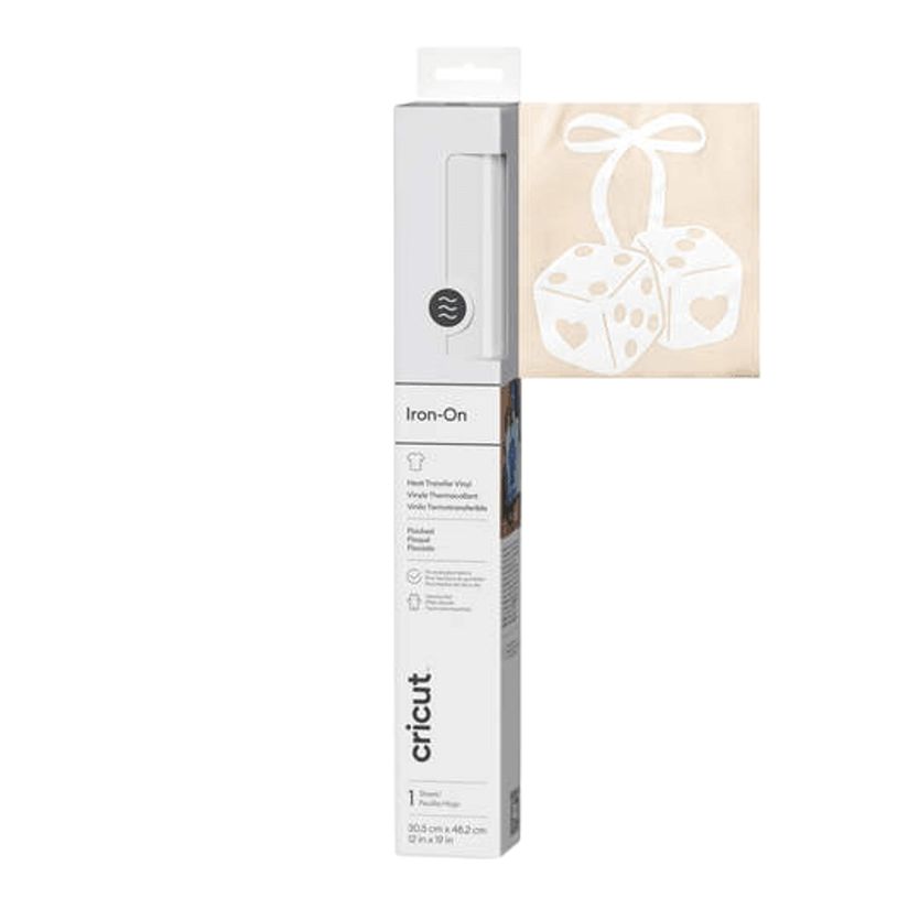 0093573439698-Cricut Floqué - Vinyle thermocollant HTV effet suédé blanc - Rouleau 30,5 x 48,3 cm-P_405283590_1-0