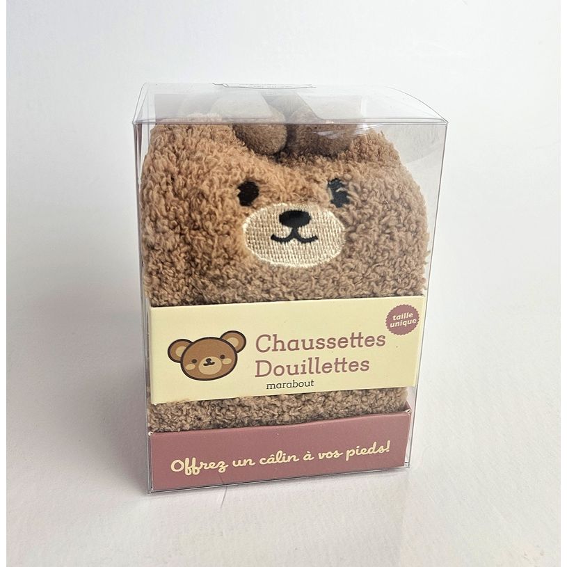 9782501199100-Chaussettes douillettes - Ours brun--0