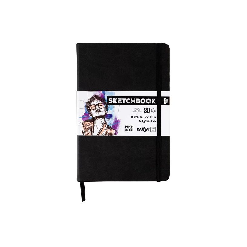 5411711466781-Darwi For You - Carnet de croquis - reliure piquée - 140 x 210 mm - portrait - 80 feuilles / 160 pages - p-P_405284511_8-6