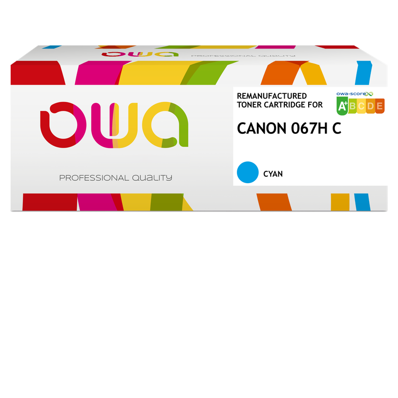 3112532848528-Cartouche laser remanufacturée Canon 067H - cyan - OWA--0