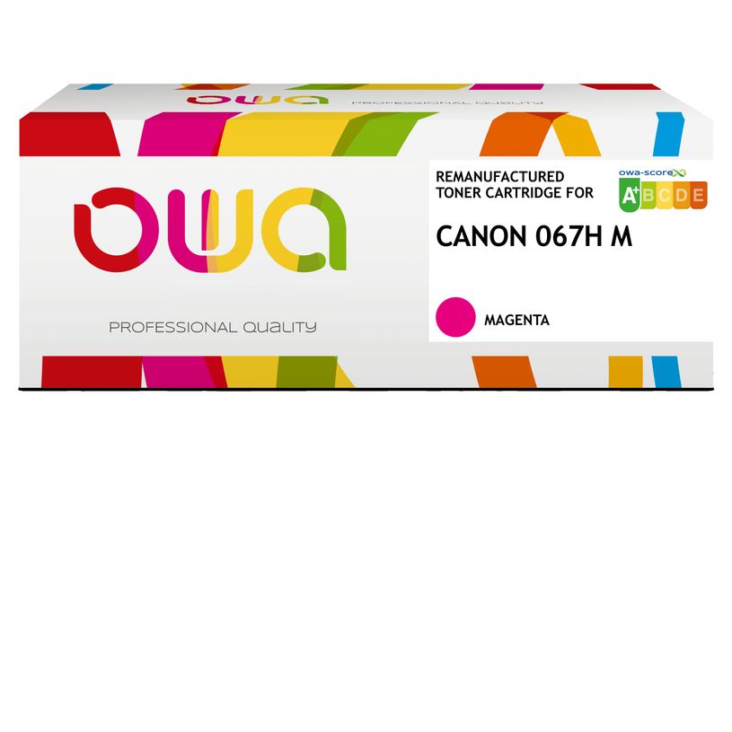 3112532848535-Cartouche laser remanufacturée Canon 067H - magenta - OWA--1