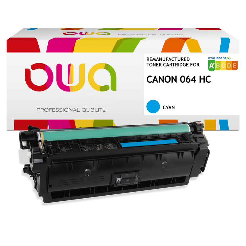 3112532850842-Cartouche laser remanufacturée Canon 064H - cyan - OWA--0