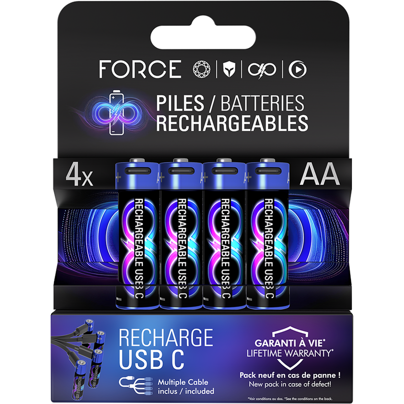 3571211556756-Force Power - 4 piles rechargeables USB-C - AA LR06--0