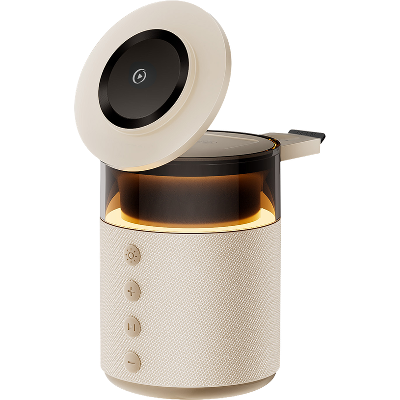 3571211554905-FORCE - Station de charge sans fil 15W 3 zones - Enceinte lumineuse - sable--1