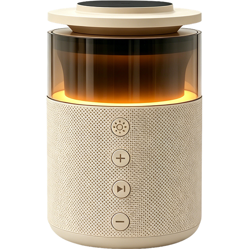 3571211554905-FORCE - Station de charge sans fil 15W 3 zones - Enceinte lumineuse - sable--2