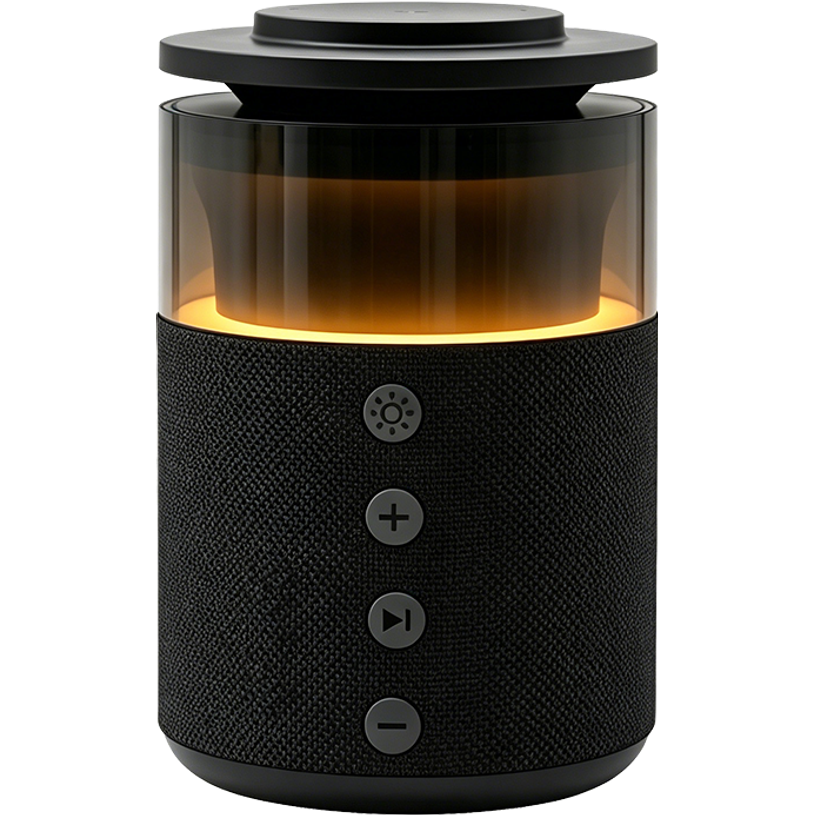 3571211554882-FORCE - Station de charge sans fil 15W 3 zones - Enceinte lumineuse - noir--2