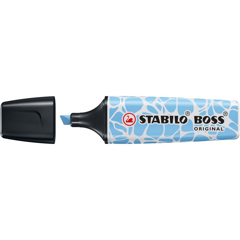 4006381627818-STABILO - Surligneur BOSS Original Graphic Edition - Fraîcheur de Bleu--0