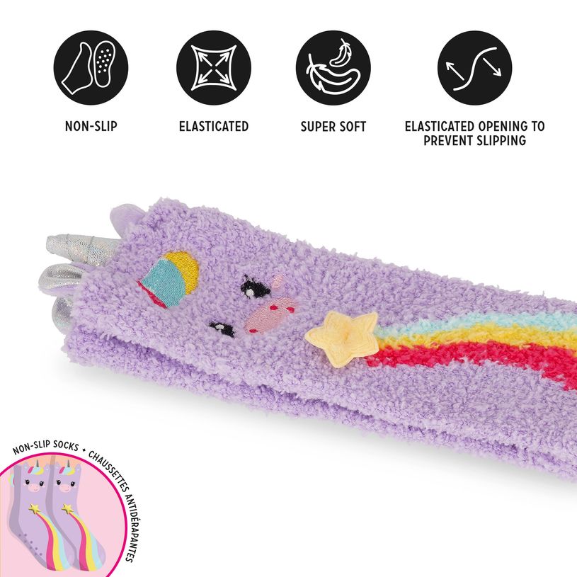 8052694149055-Legami - Chaussettes Antidérapantes Enfant - Unicorn Lilac--1