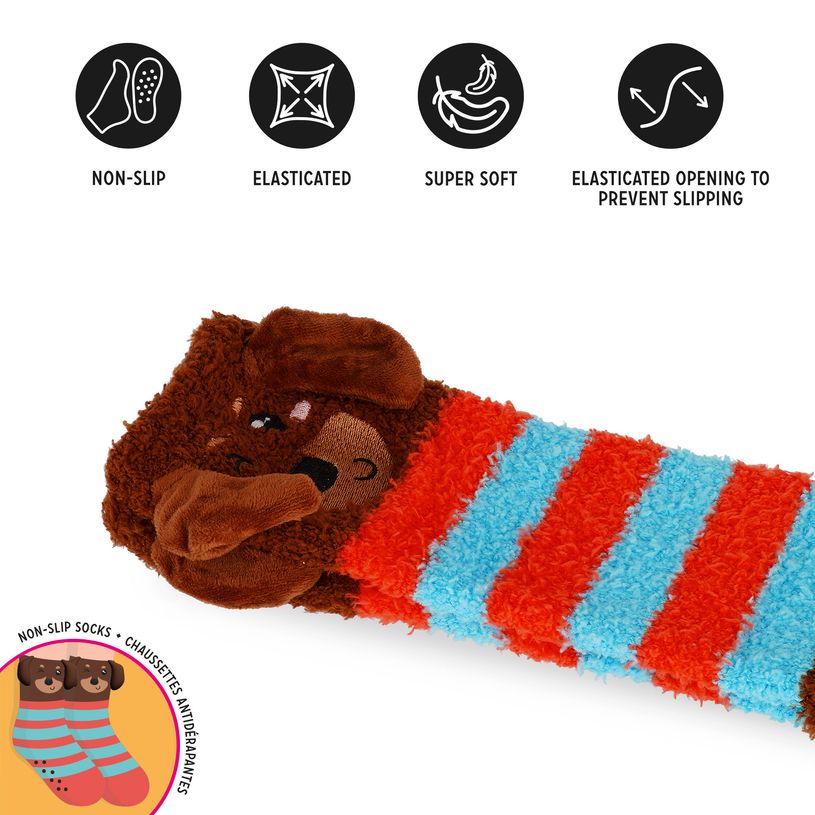 8052694149086-Legami - Chaussettes Antidérapantes Enfant - Dachshund--2