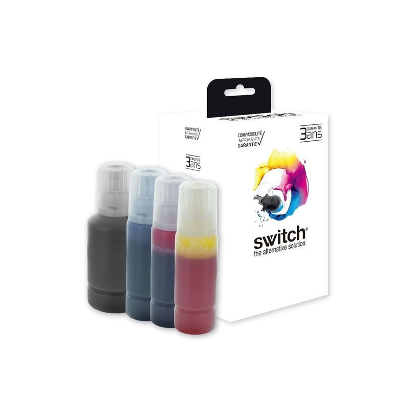 3701645558594-Recharge d'encre compatible Canon GI-50/GI-51 - pack de 4 - noir, cyan, magenta, jaune - S-P_405285087_2-0