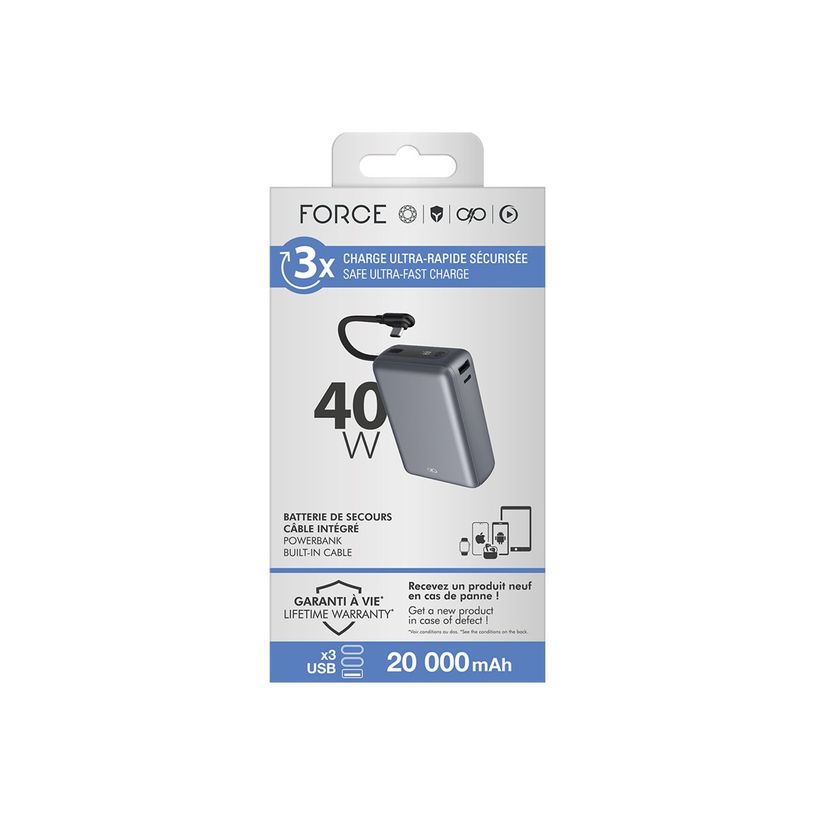 3571211548515-FORCE - Batterie externe - 20000 mAh - 40 watt - gris-P_405285123_1-2