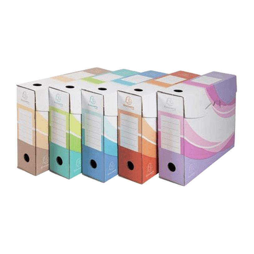 3037920795300-Exacompta Boîtes d’archives - Boîtes de transfert - A4 carton ondulé coloris assortis-P_405285861_1-0