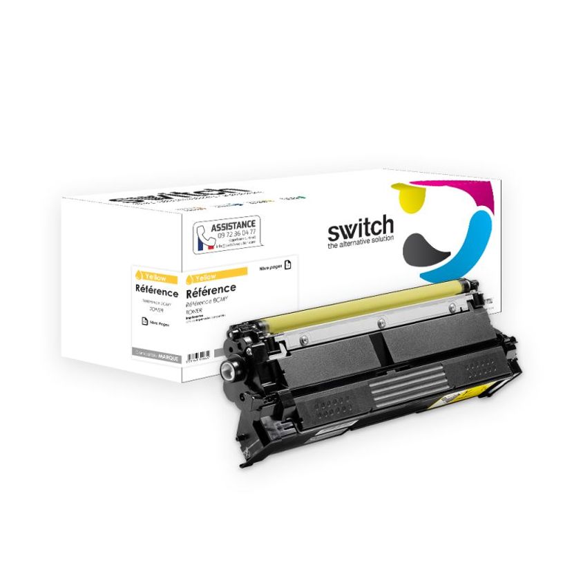 3701645563017-Cartouche laser compatible Brother TN625XL - yellow - Switch--0