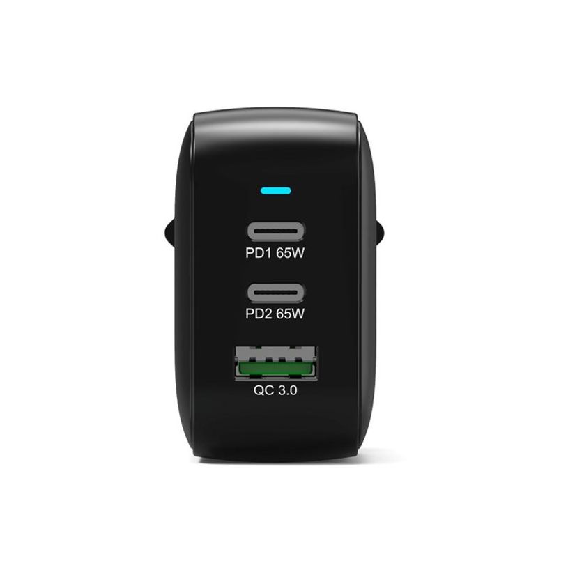3567042031807-PORT Connect - Adaptateur secteur - GaN II, avec câble de 2 m - 65 W - 3 connecteurs de sortie (2 x USB-C, USB type A) - -P_405287955_3-3