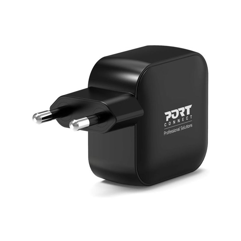 3567042031807-PORT Connect - Adaptateur secteur - GaN II, avec câble de 2 m - 65 W - 3 connecteurs de sortie (2 x USB-C, USB type A) - -P_405287955_5-1