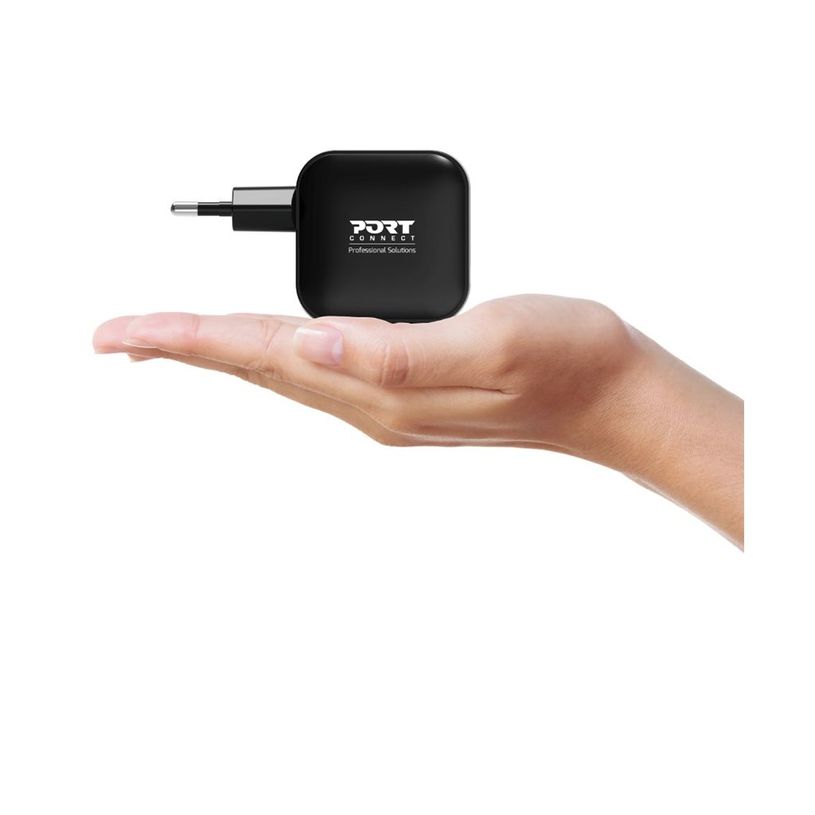 3567042031807-PORT Connect - Adaptateur secteur - GaN II, avec câble de 2 m - 65 W - 3 connecteurs de sortie (2 x USB-C, USB type A) - -P_405287955_8-7