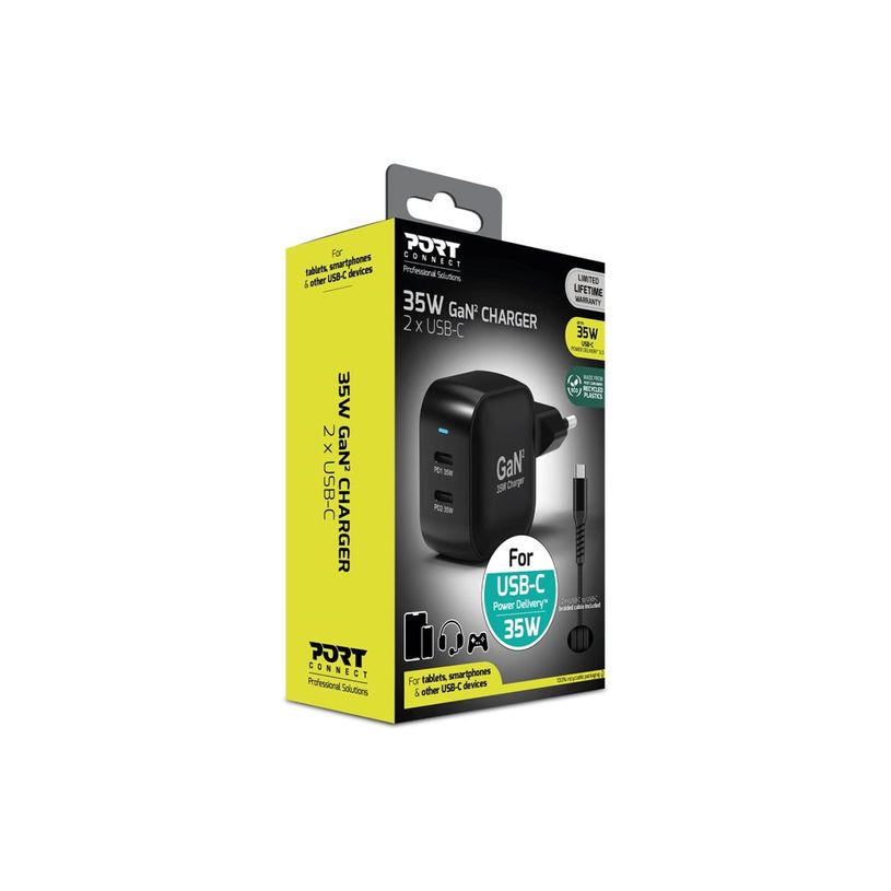 3567042031661-PORT Connect - Adaptateur secteur - GaN II - 35 W - 3 A - PD 3.0 - 2 connecteurs de sortie-P_405287956_2-5