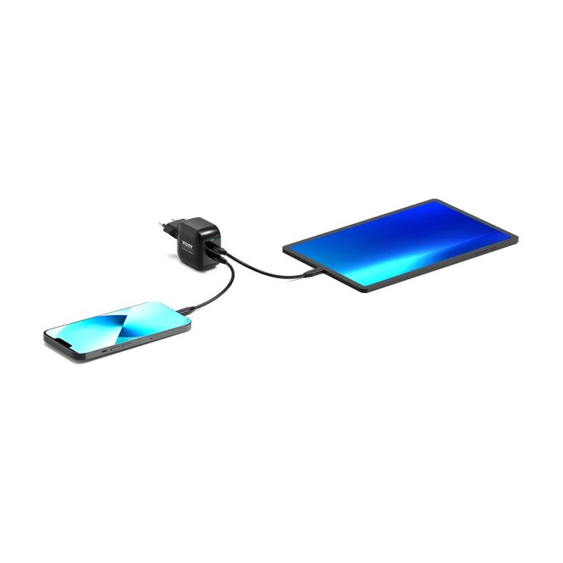 3567042031661-PORT Connect - Adaptateur secteur - GaN II - 35 W - 3 A - PD 3.0 - 2 connecteurs de sortie-P_405287956_6-3