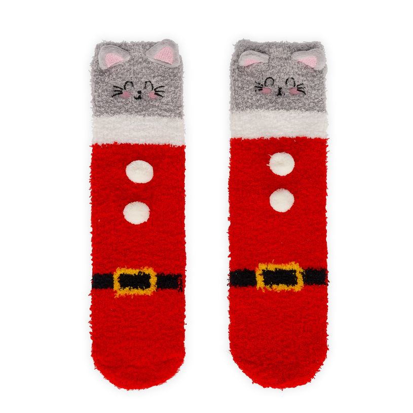 8052694149123-Legami - Chaussettes Antidérapantes Adulte Kitty Santa--1