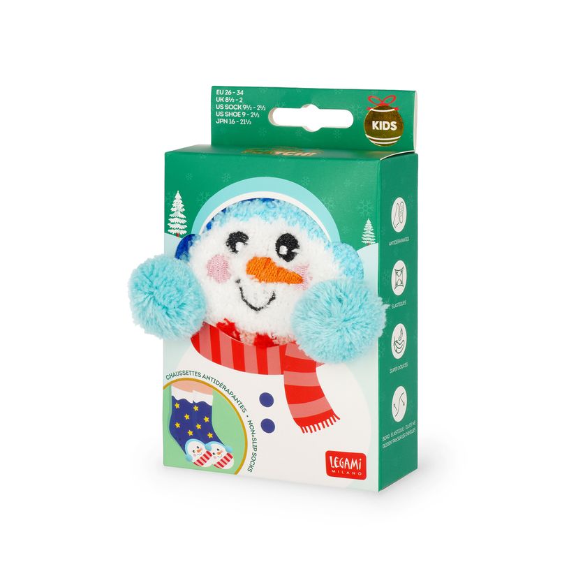 8052694149147-Legami - Chaussettes Antidérapantes Enfant Snowmen--0