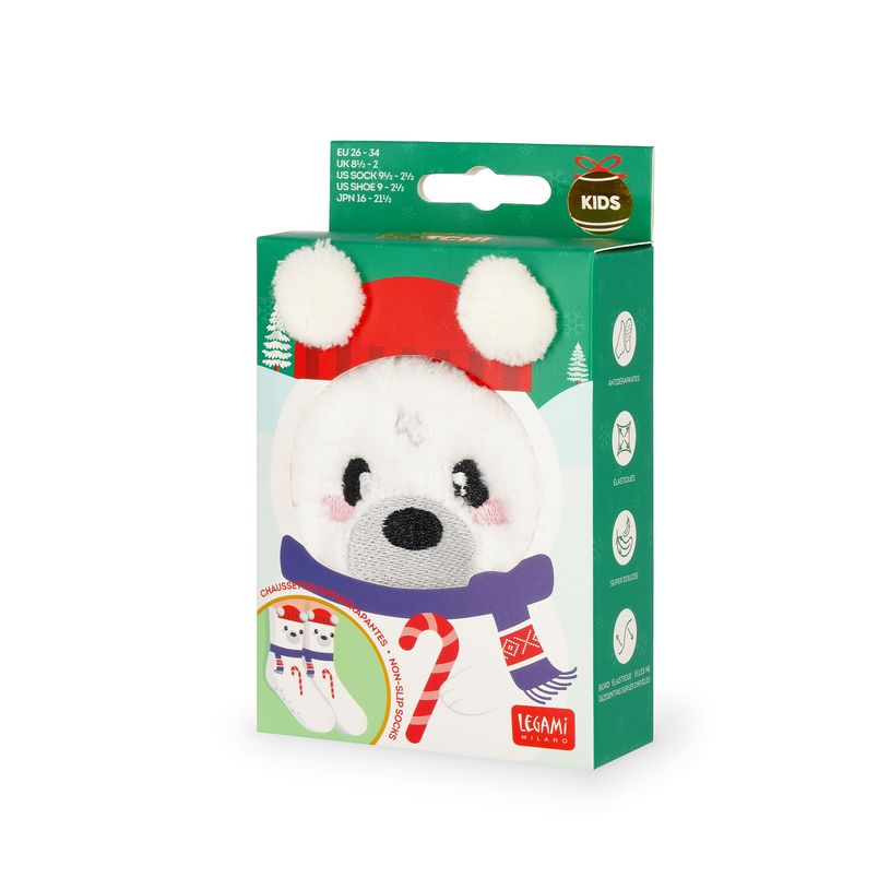 8052694149161-Legami - Chaussettes Antidérapantes Enfant Polar Bear--0