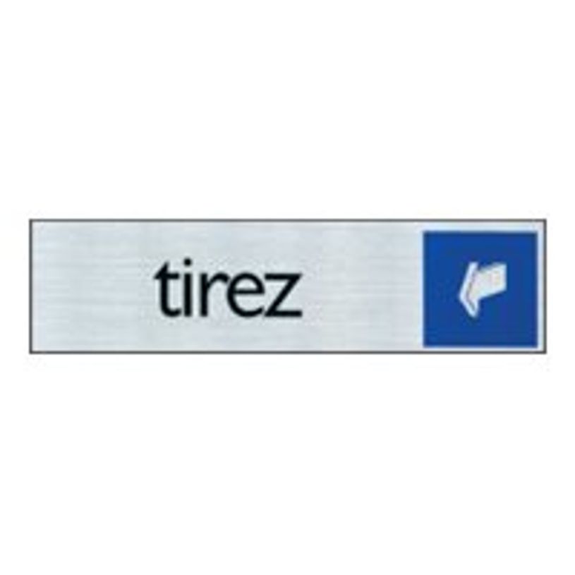 40580586-Pickup - Plaque de signalisation - 165 x 44 mm - tirez (horizontal)-P_4058058_1-0