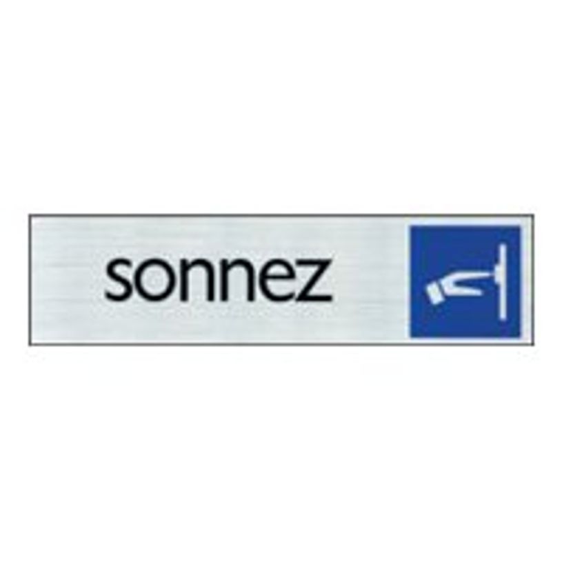 40581026-Pickup - Plaque de signalisation - 165 x 44 mm - sonnez-P_4058102_1-0