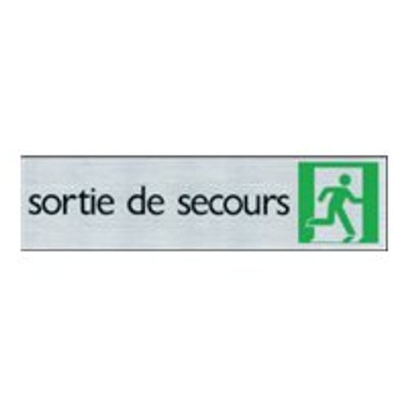 40581408-Pickup - Plaque de signalisation - 165 x 44 mm - sortie de secours-P_4058140_1-0