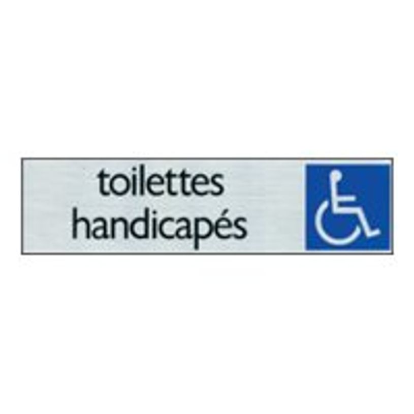 40582870-Pickup - Plaque de signalisation - 165 x 44 mm - WC (handicapés)-P_4058287_1-0