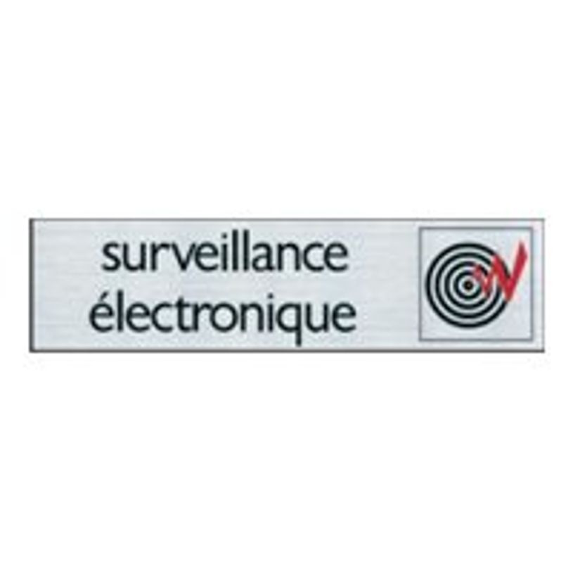 40583242-Pickup - Plaque de signalisation - 165 x 44 mm - sous surveillance-P_4058324_1-0