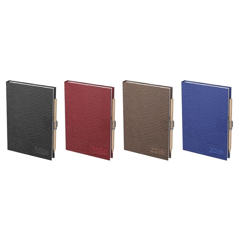 3147281410245-Agenda de poche Lecas Lézard - 2 jours par page - 7,4 x 11 cm - disponible dans différentes couleurs--0