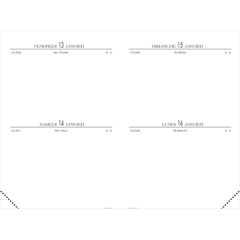3147281410245-Agenda de poche Lecas Lézard - 2 jours par page - 7,4 x 11 cm - disponible dans différentes couleurs--1
