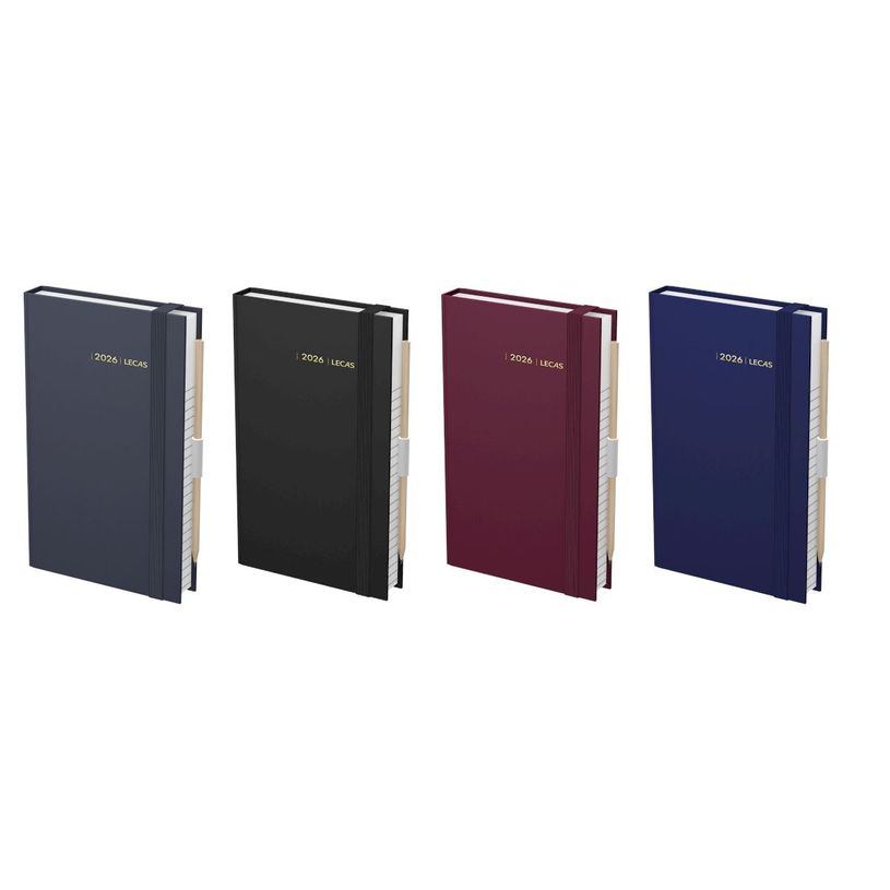 3147281422514-Lecas Chantier - Agenda 1 jour par page avec crayon - 9 x 15 cm - disponible dans diffférentes couleur--0