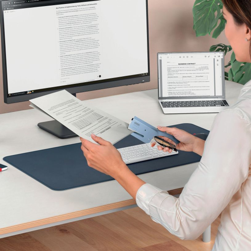 4051661016585-Rapid - Pince Agrafeuse Classic K1 - capacité de 50 feuilles - agrafes 26/6 ou 26/8+ - Bleu--5