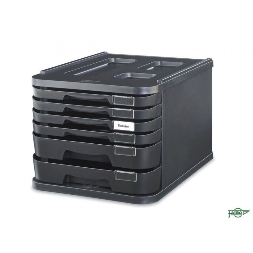 8425901100628-Faibo - Bloc de classement à tiroirs - 6 tiroirs - noir-P_501169_2-0