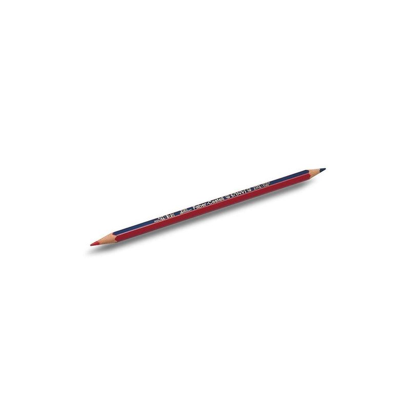 4005401006435-Faber-Castell 2160 - Lápiz de punta doble - rojo, azul--1