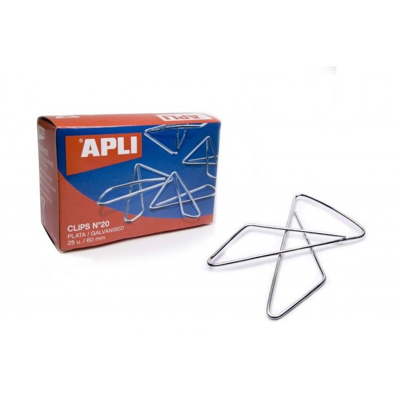8410782119142-APLI No.10 - Trombones - papillon - 40 mm - argent - pack de 50-P_504153_1-0