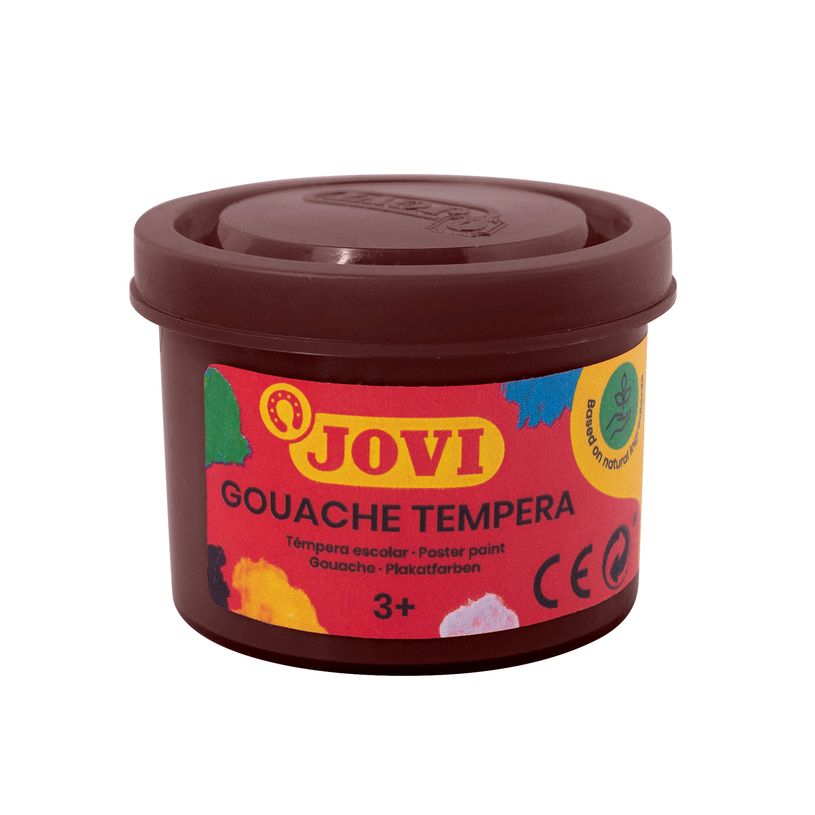 8412027003216-Témpera Jovi marrón 35 ml – Pintura escolar lavable para manualidades--0