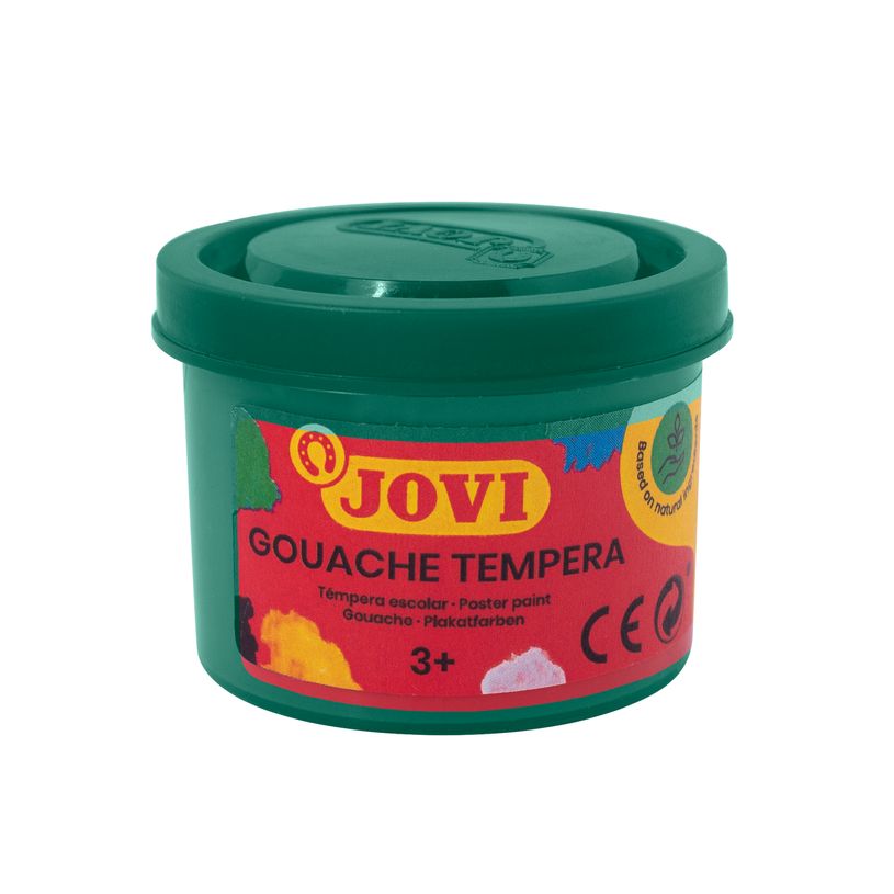 8412027003230-Témpera Jovi verde oscuro 35 ml – Pintura escolar lavable para manualidades--0