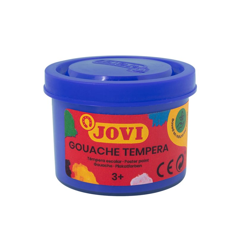 8412027003261-Témpera Jovi azul ultra 35 ml – Pintura escolar lavable para manualidades--0