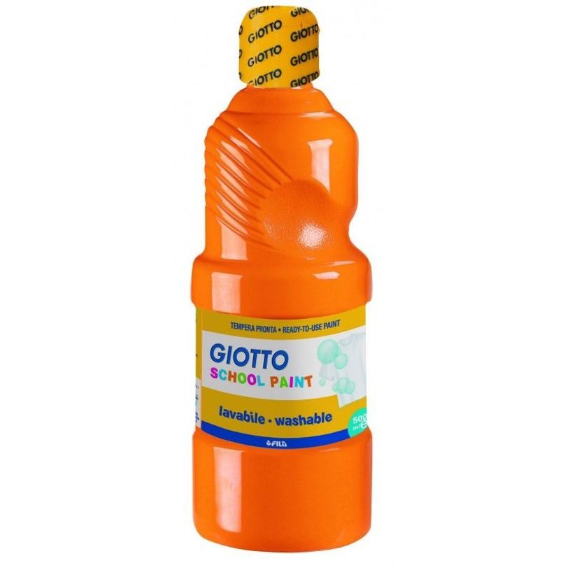 8000825535352-GIOTTO SCHOOL - Peinture - peinture à tempera - orange - extra-fine - 500 ml-P_504239_1-0